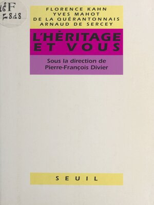 cover image of L'héritage et vous